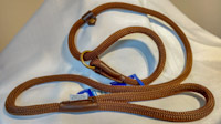 Brown Nylon Slip Gundog Lead