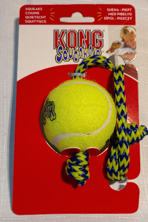 KONG Squeakair Ball with Rope