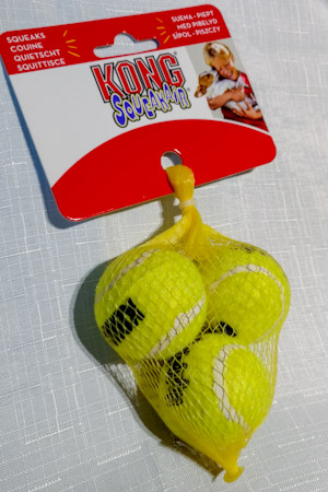 KONG Squeakair Tennis Balls 3 pack Extra Small