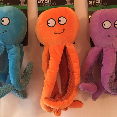 Plush Octopus Toy with Squeaker